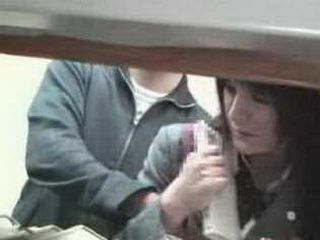 Nippon Schoolgirl Touched in XXX Library Penthouse