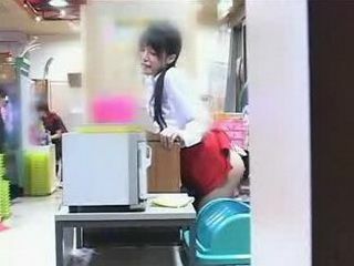 Sexual Euphoria of a XXX Waitress in Nippon Tokyo Arcade