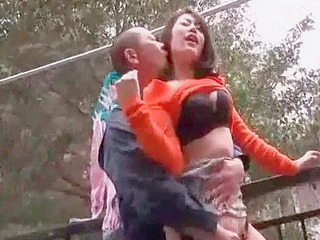 My banging Japanese babe loves to tease her man with her tight nippon booty