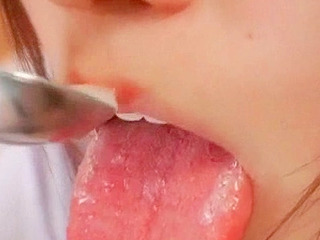 Sexually aroused Japanese chick from Tokyo enjoys a hot nipple fuck and moans with pleasure.