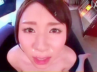 Japanese schoolgirl sucking a huge dick in Tokyo