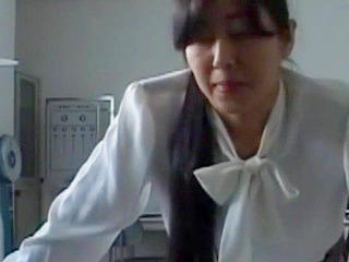Naughty Japanese Schoolgirl Gets Bare Bottom Spanked by Demanding Teacher During Detention