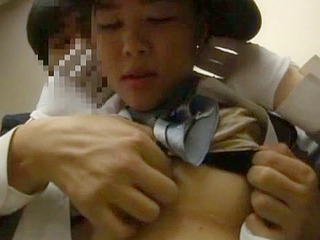 Nippon busty fucks XXX in tokyo elevator orgy with thai porn star.